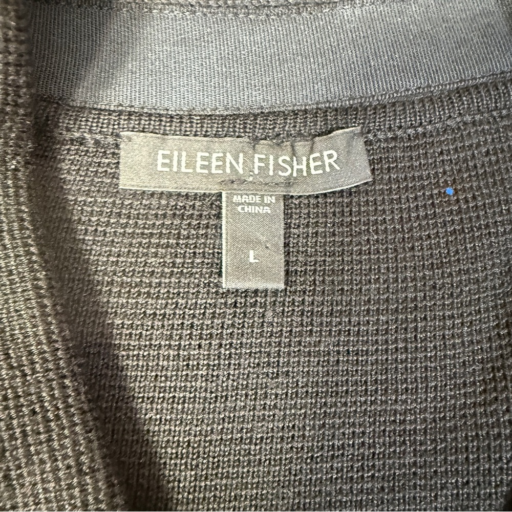 Eileen Fisher Moto Style Cardigan silk blend size L - Picture 11 of 12